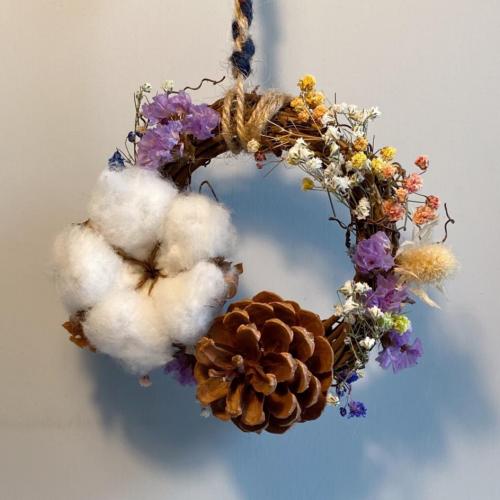 Stay Home Zoom Art Dried Flower Wreath Online Workshop
